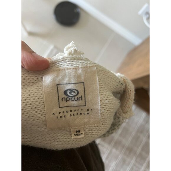 Womens Ripcurl  Crochet Beach Sweater comfy casual pink blue MEDIUM - Picture 7 of 7